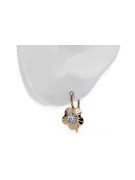 Earrings Zircon Original Vintage 14K Rose Gold Vintage style vec028r